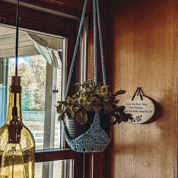 Crochet Plant Hanger Pattern Beginner Hanging Pot Holder DIY Easy Indoor Plant Holder Crochet Handmade Home Decor Pattern Macrame Style Look
