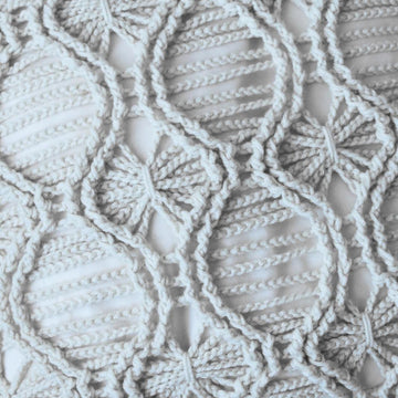 Crochet Macramé Square Pillow