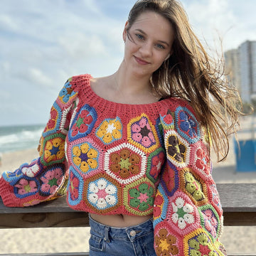 Vintage Floral Sweater