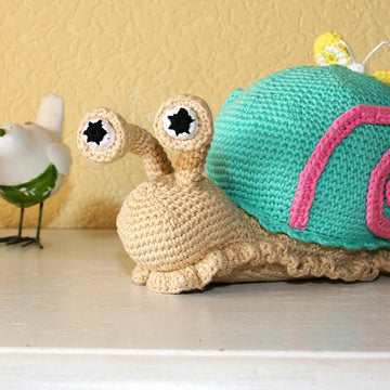 Snail - Doorstop, Stuffed Toy - Amigurumi