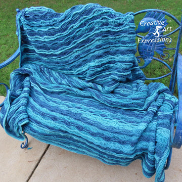 Sea Breeze Blanket Afghan Twin - King