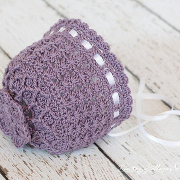 Lavender Blue Baby Bonnet