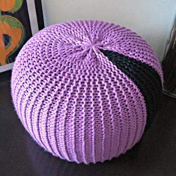 Lilac Pouf Foot Stool Pattern