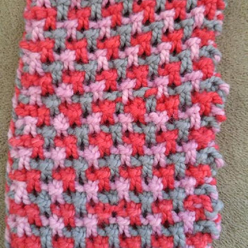 Easy Tricolor Felted Scarf