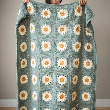 Cozy Days Daisy Blanket