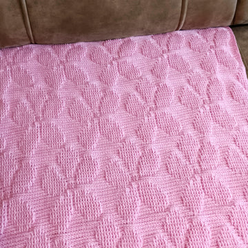 Pink bouquet blanket