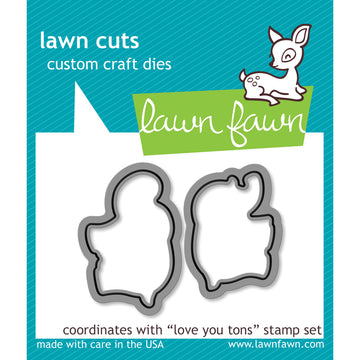 Lawn Fawn Lawn Cuts Custom Craft Die - Love You Tons