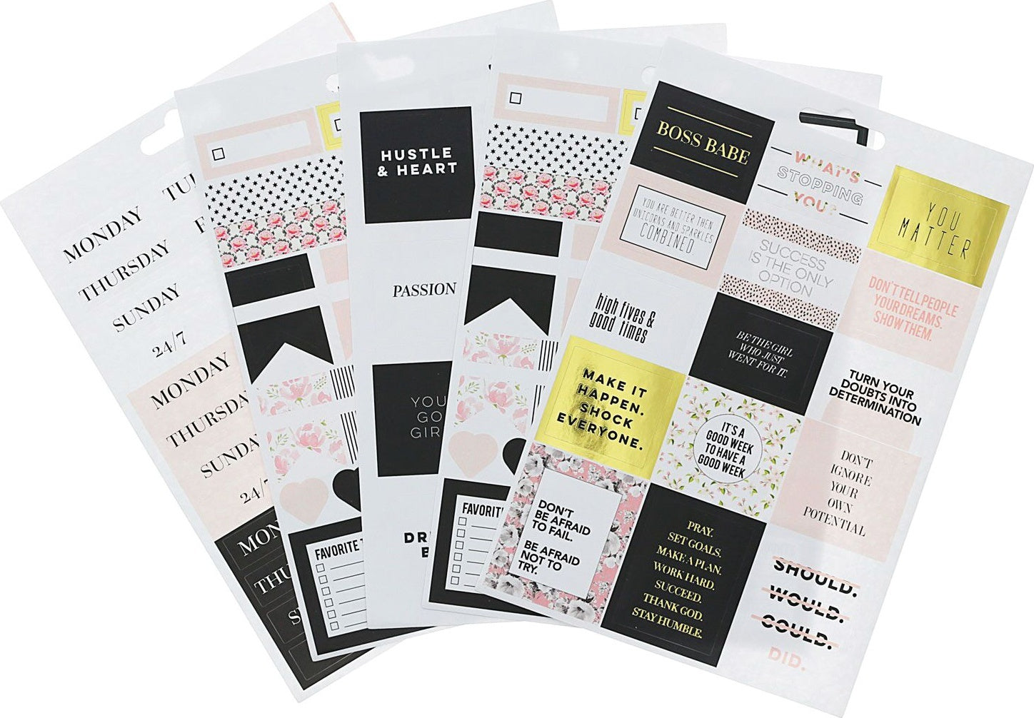 Teresa Collins Designer Stickers 5/Sheets - Daily