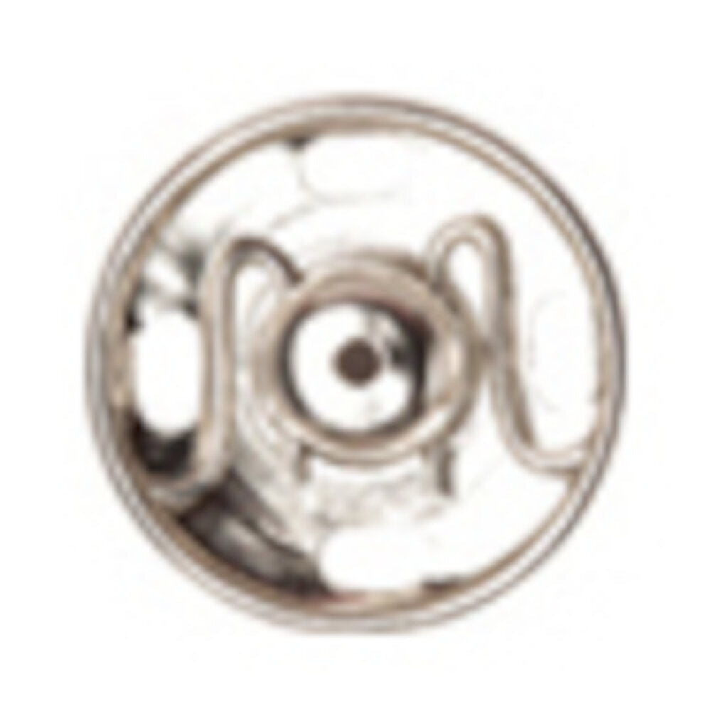 Hemline Snap Fasteners: Sew-on: Nickel: 6mm: Pack of 12