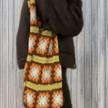 Granny Square Crochet Bag