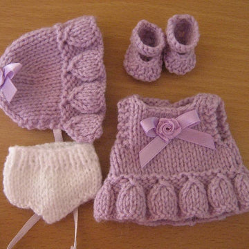5" Berenguer Frill Dress Knitting Pattern