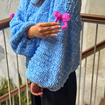 Rain bow sweater crochet PDF pattern