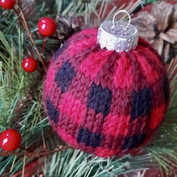 Buffalo Plaid Holiday Ornaments