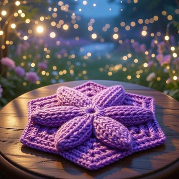 Crochet 3D Motif Pdf + Video Tutorial