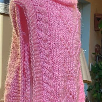 Petal pink baby vest