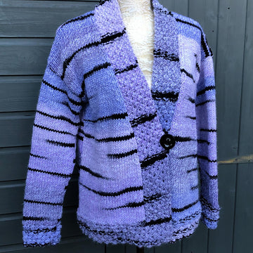 Boxy Jacket with Blackberry Stitch Borders