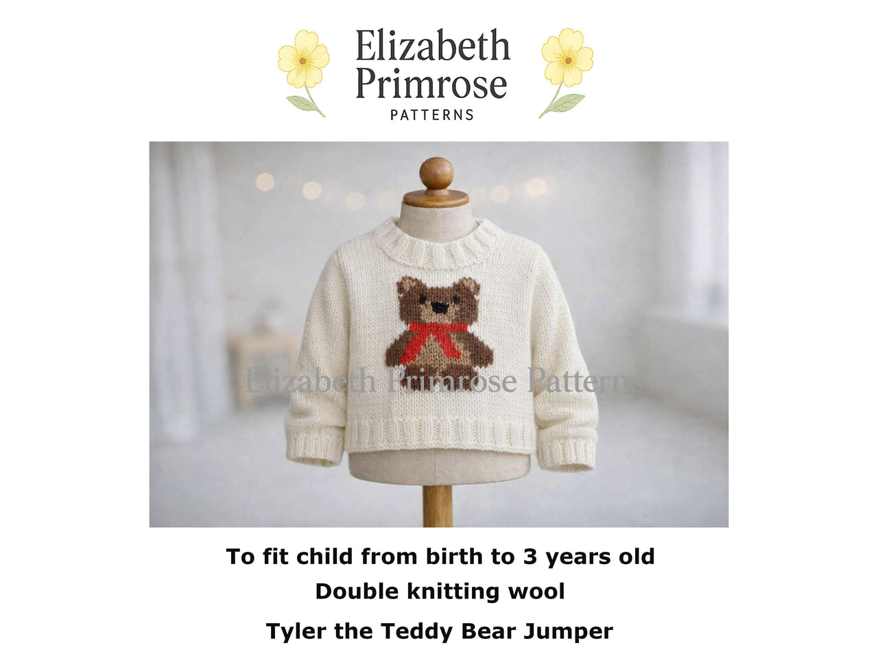 Tyler the Teddy Bear Children's Jumper P23