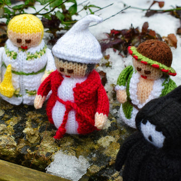 Scrooge Christmas Carol Dolls Knitting Pattern - Toy Knitting Pattern