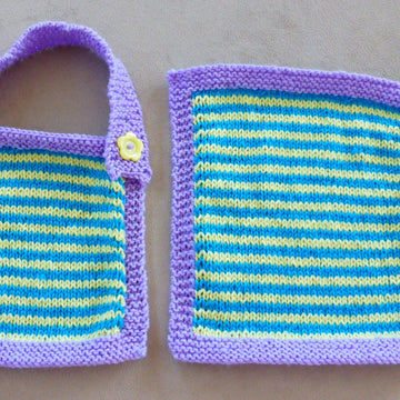 Laurel - baby bib and washcloth set
