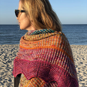 Rainbrioche Shawl