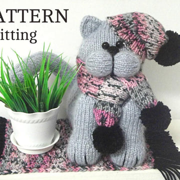 Cat Baby Kids Toys Pattern Knitting Children Toy