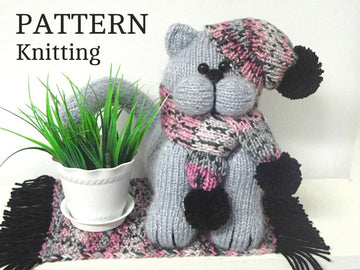 Cat Baby Kids Toys Pattern Knitting Children Toy