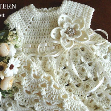 Crochet Baby Dress by Elena Mitchell