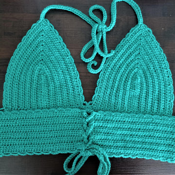 Jade Day Crochet Halter Top