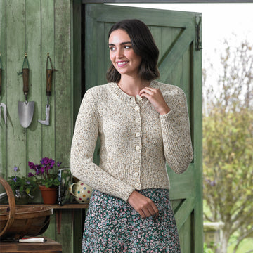 Ladies Cardigan in James C. Brett Dotti DK - JB725