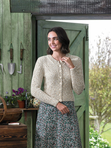 Ladies Cardigan in James C. Brett Dotti DK - JB725