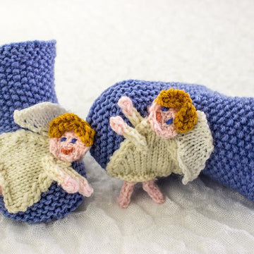 Baby Christmas Angel Booties