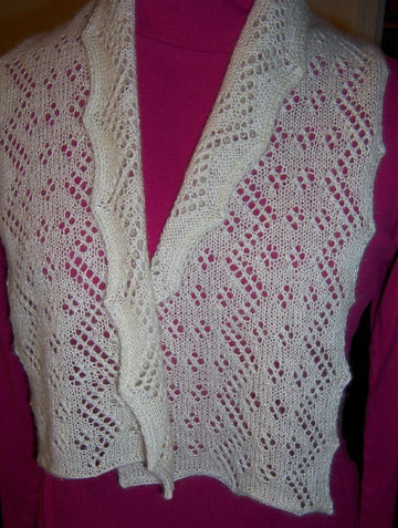 Snow on the Mountains Scarf