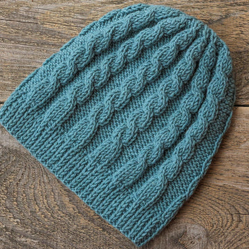 Knit Hat "Sea Wave"