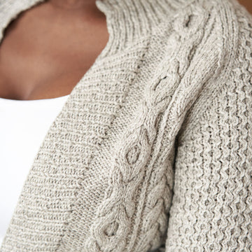 Allium Cardigan in Rowan Softyak DK - Downloadable PDF