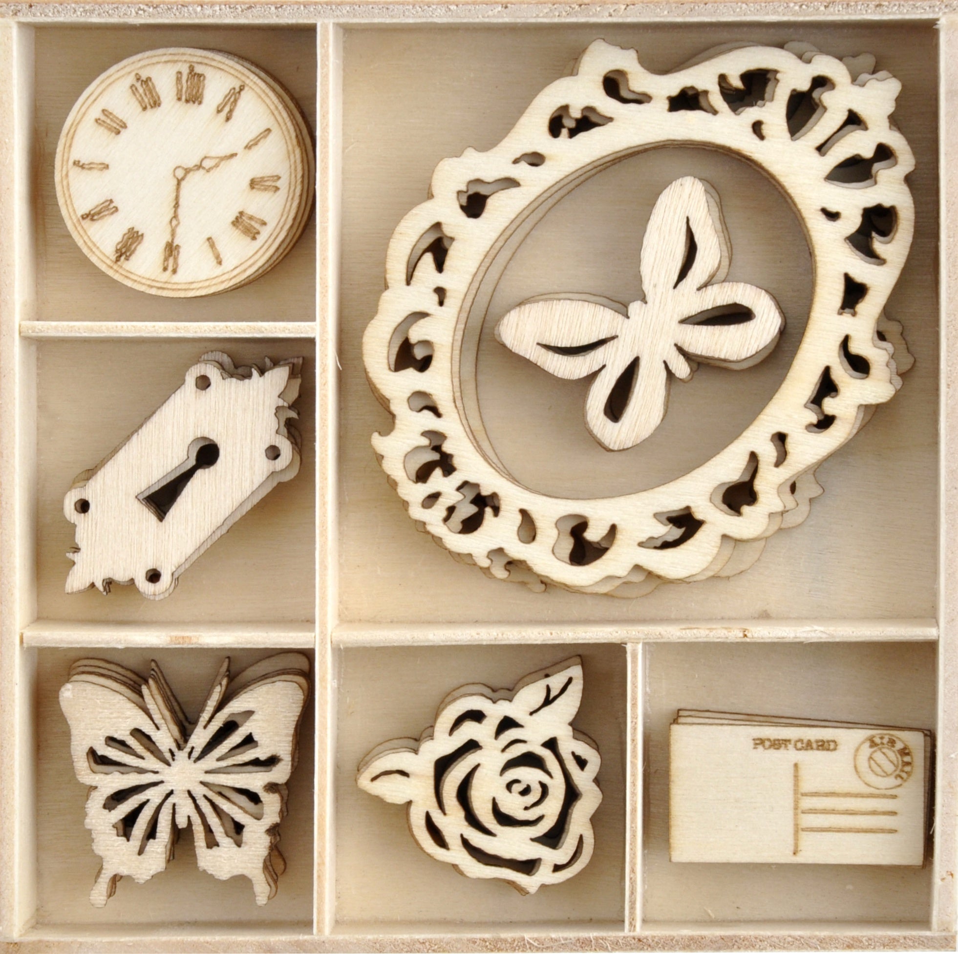 Kaisercraft Wood Mini Themed Embellishments - Lady Like