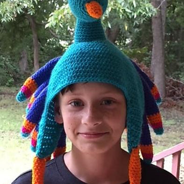 Birdbrain Peacock Hat
