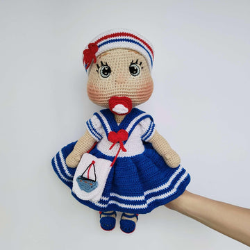 Amigurumi outfit crochet pattern for Lulu, Crochet doll clothes pattern, Crochet doll outfit 12,6 in/32 cm (English, Deutsch, Français)