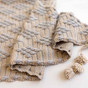 Bobble Diamond Shawl