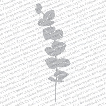 Paper Rose Dies - Stitched Eucalyptus Branch Tall