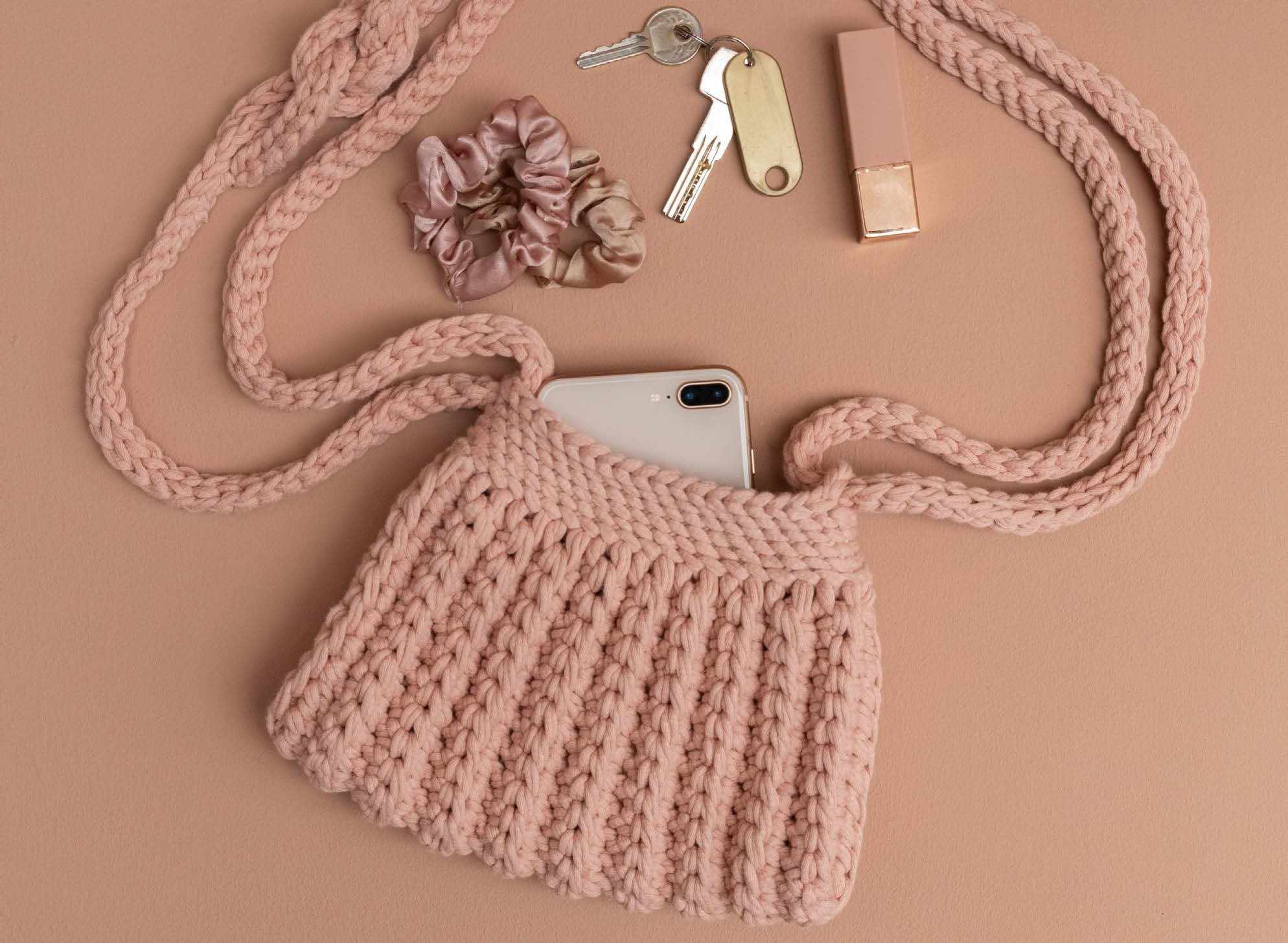 Cool Cross Body Bag in Yarn and Colors Zen - YAC100008 - Downloadable PDF