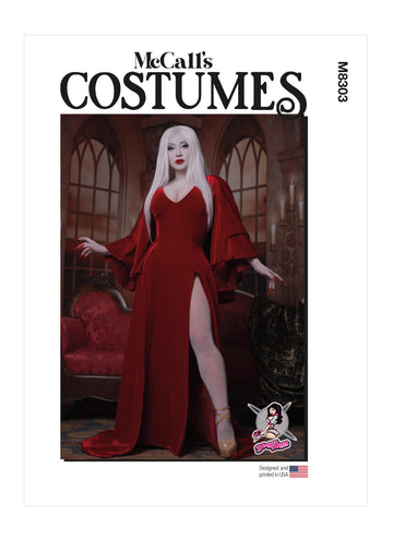 McCall's Dress and Sleeved Cape by Yaya Han M8303 - Sewing Pattern