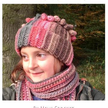 Bobble Pom Pom Ear warmer by Melu Crochet