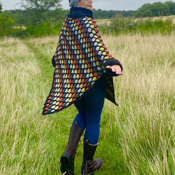 Oversized Honeycomb Poncho