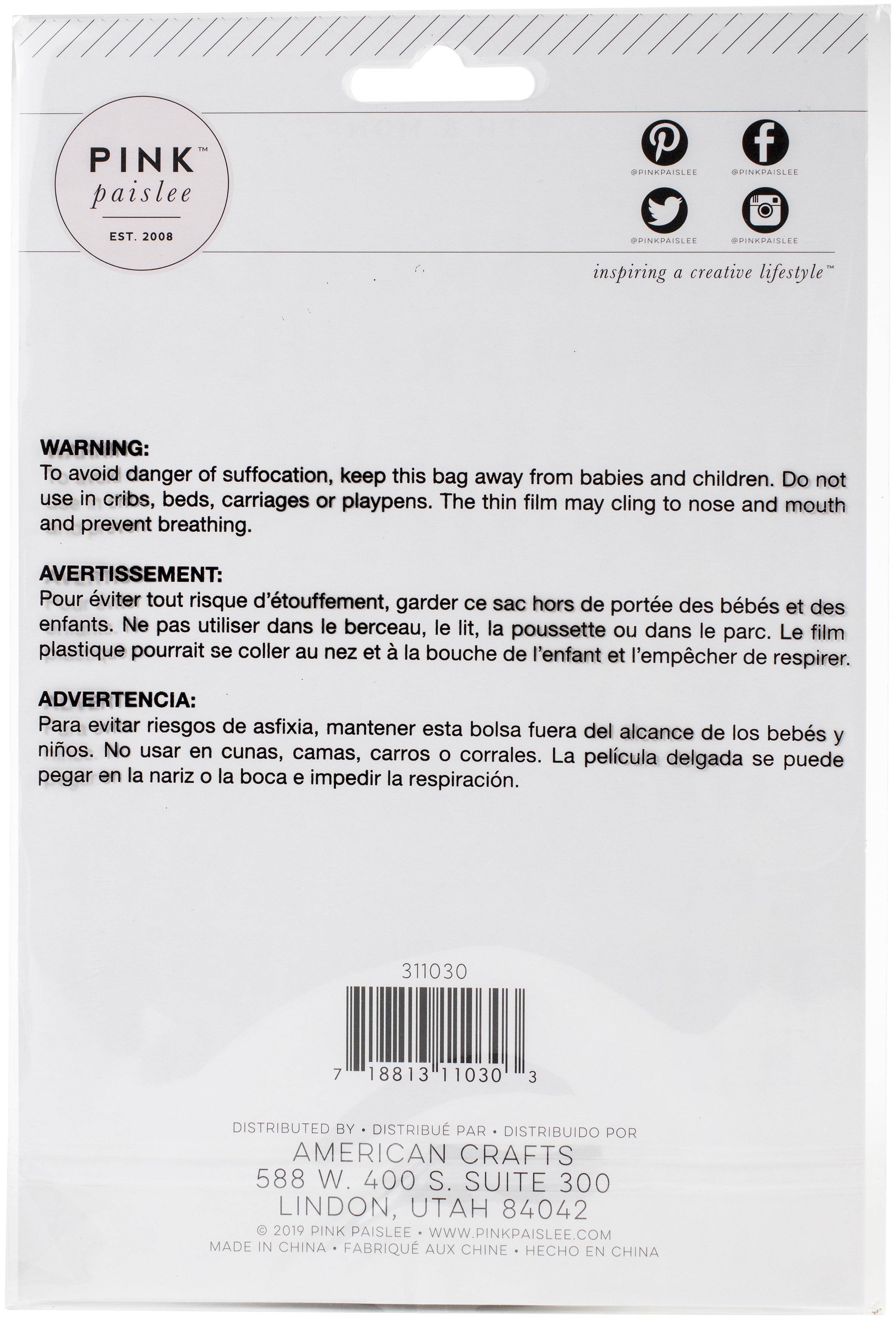 American Crafts 5th & Monaco Puffy Stickers 150/Pkg - Words