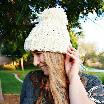 Chunky Knit-Like Hat