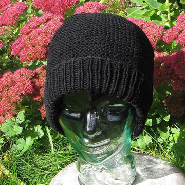 The garter stitch beanie hat