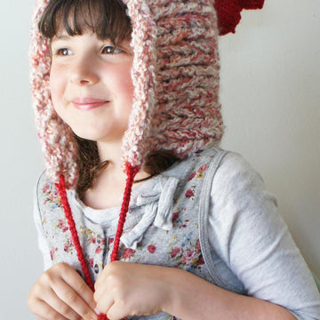 Chunky Heart Pixie Hat
