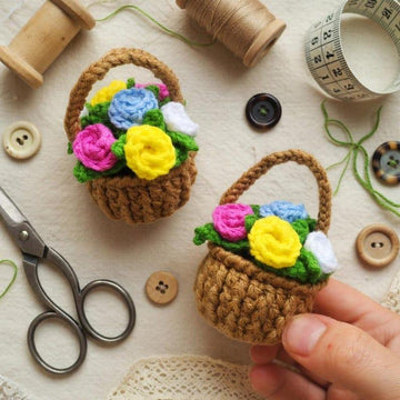 Flower Planter Crochet Pattern PDF + Video Tutorial