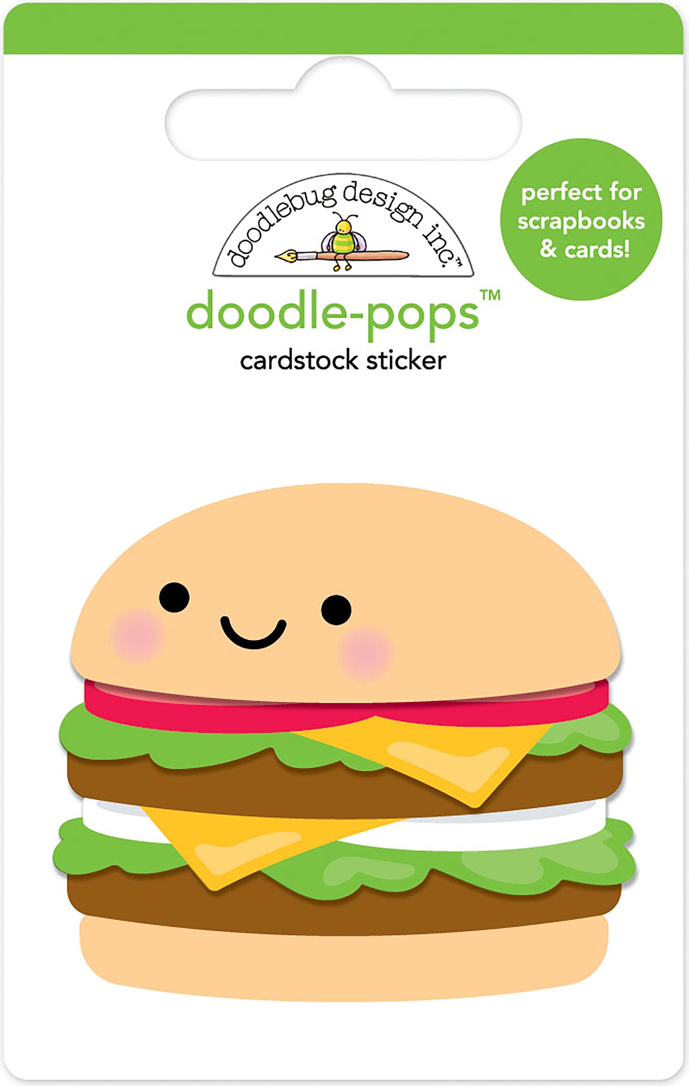 Doodlebug Doodle-Pops 3D Stickers - Well Done