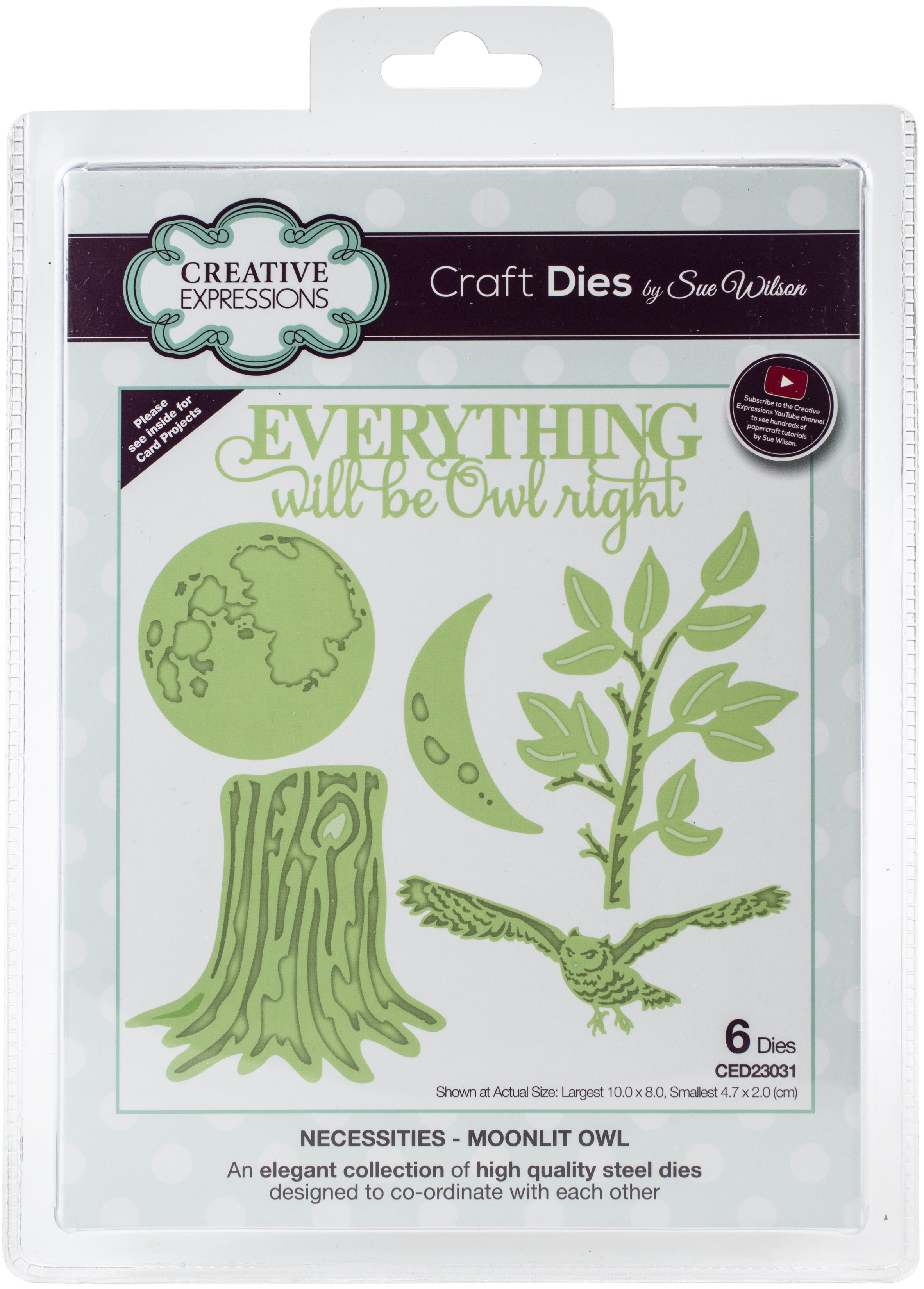 Creative Expressions Craft Dies By Sue Wilson - Necessities- Moonlight Owl